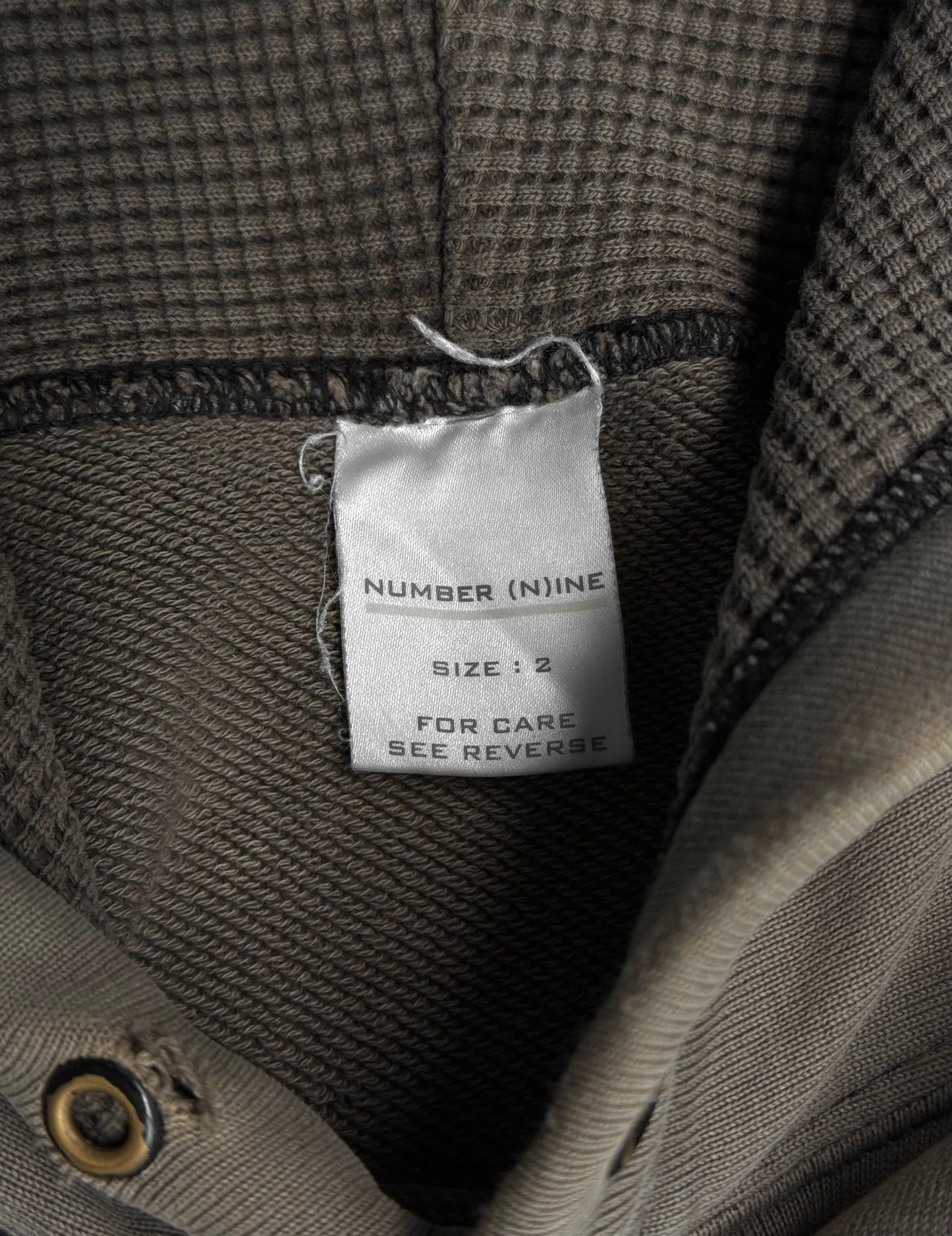 Number (N)ine SS01 “Time Migration” Bull*t Holes ‘Schools of Visual Comedy’ Skull Hoodie