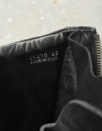 Rick Owens AW11 “LIMO” Reverse Leather Mohawk Basket Creeper Boots detail | DRIEW GARMENTS