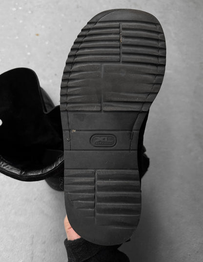 Rick Owens AW11 “LIMO” Reverse Leather Mohawk Basket Creeper Boots detail | DRIEW GARMENTS