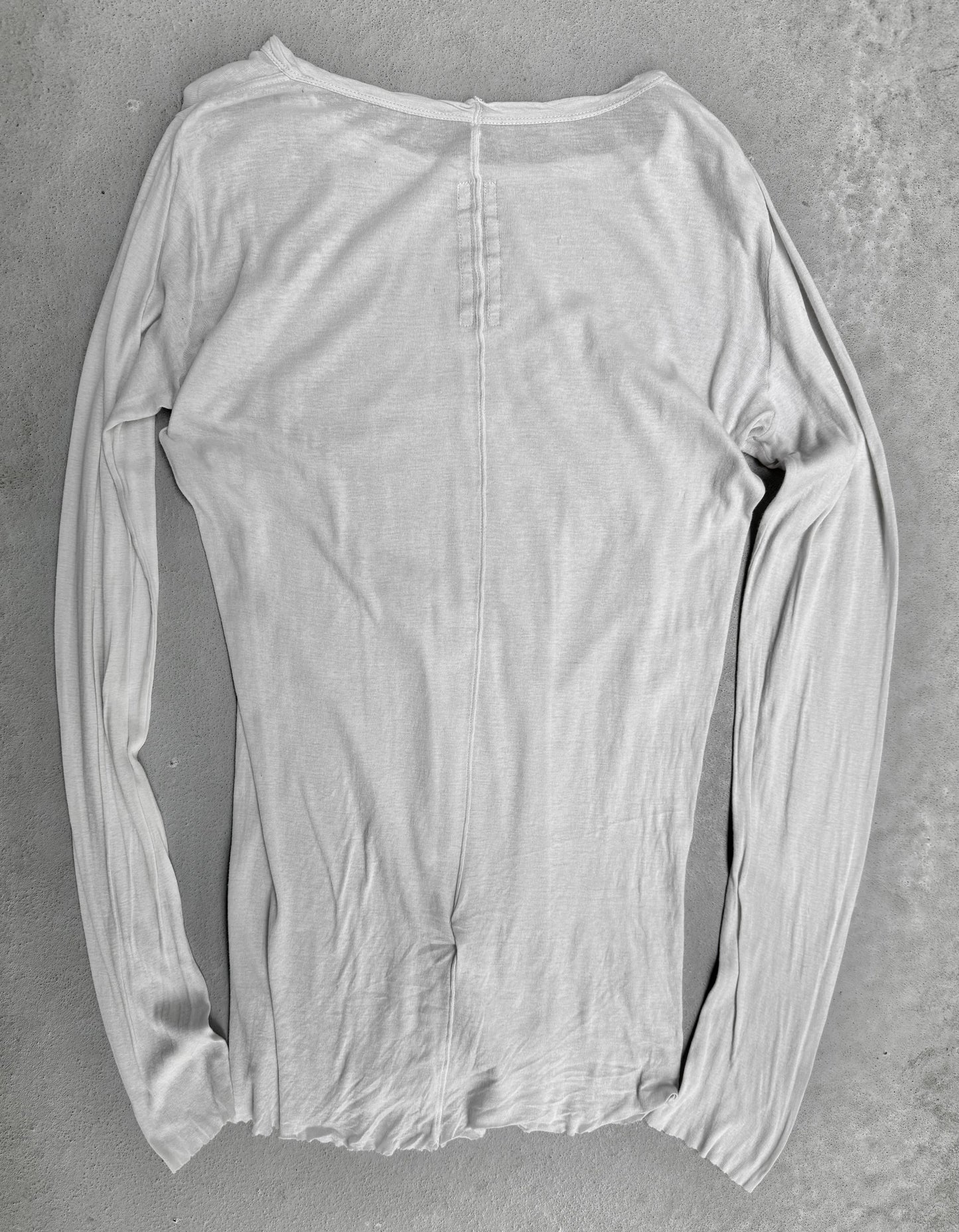 Rick Owens AW21 "GETHSEMANE" MILK Sheer Long-sleeves