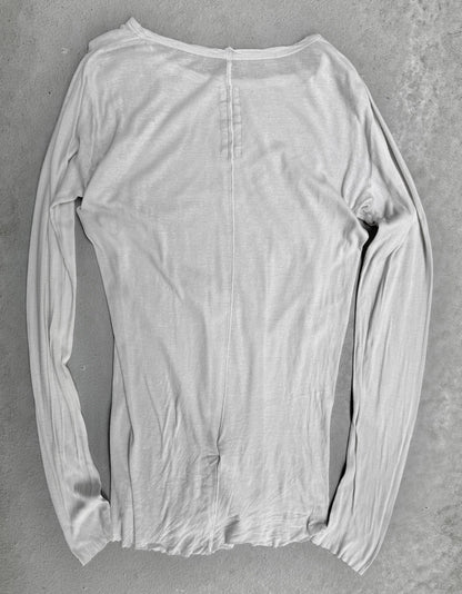 Rick Owens AW21 "GETHSEMANE" MILK Sheer Long-sleeves
