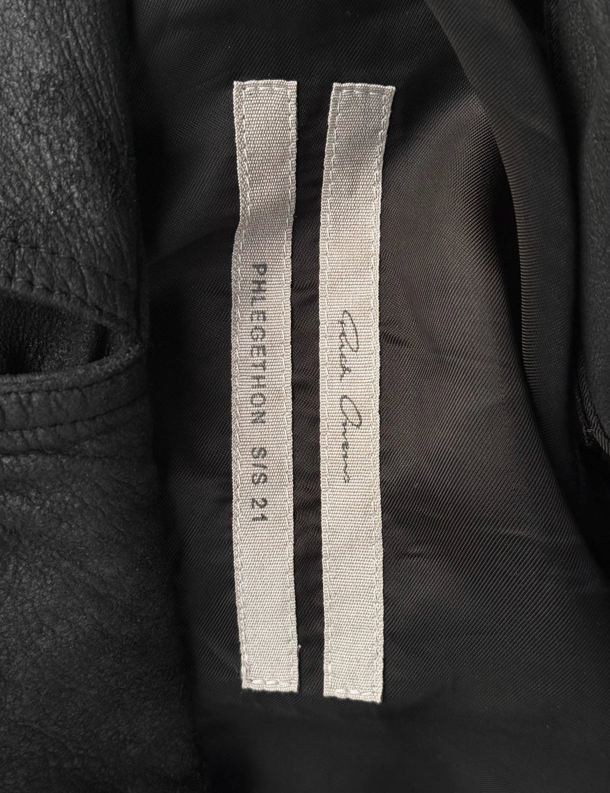 Rick Owens SS21 Stooges Panelled Biker Jacket | DRIEW