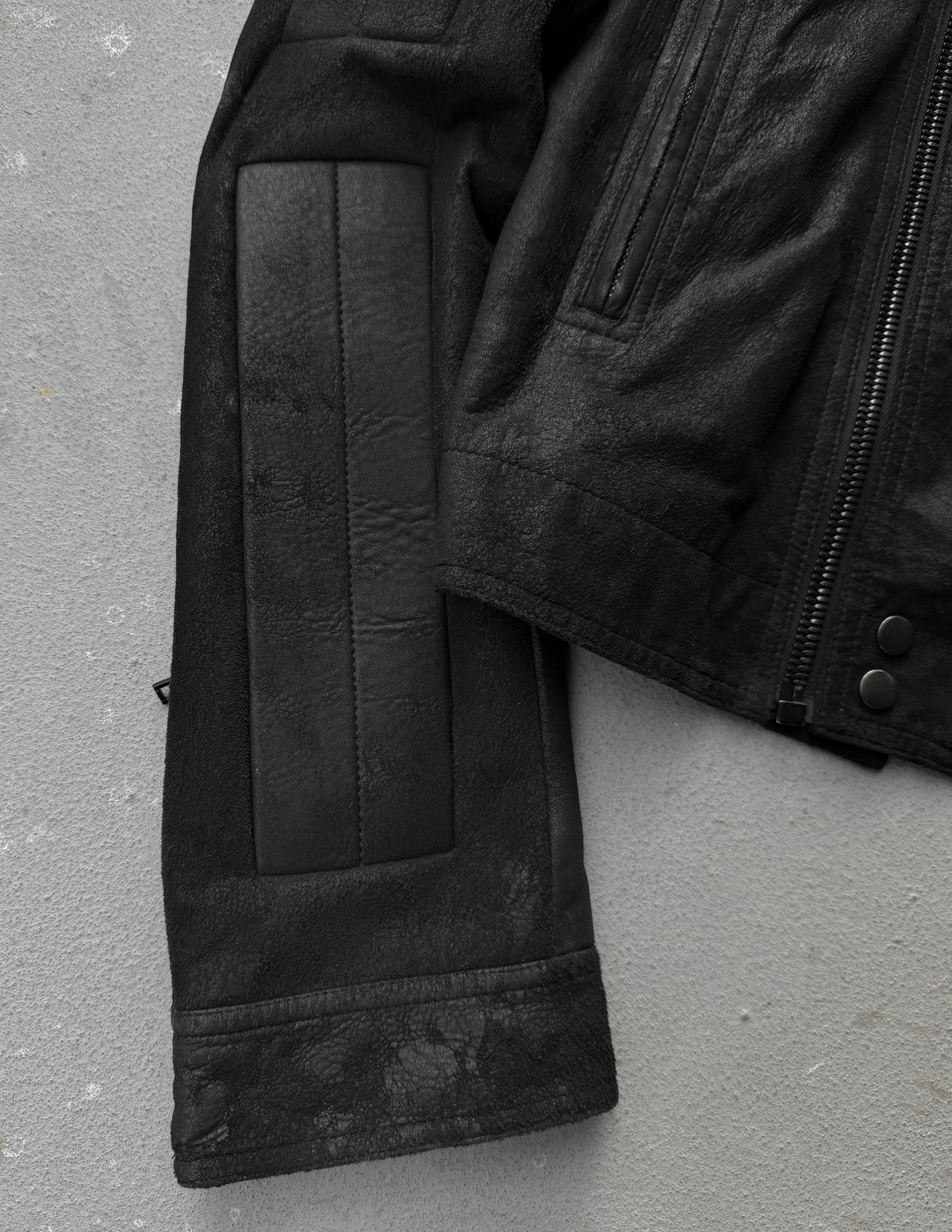 Rick Owens SS21 Stooges Panelled Biker Jacket | DRIEW