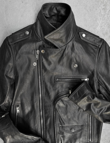 Rick Owens SS25 "HOLLYWOOD" Bauhaus Stooges Calf Leather Jacket