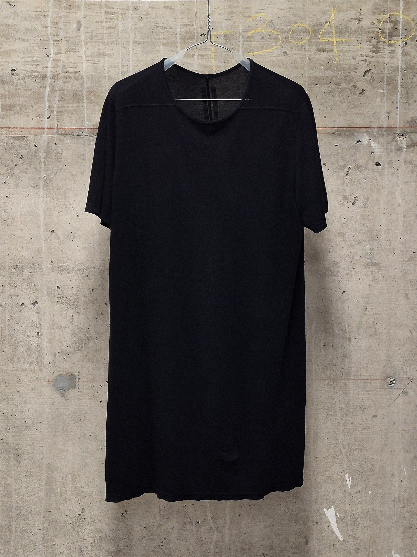 Rick Owens DRKSHDW Early 00s Black Longline Level T-Shirt