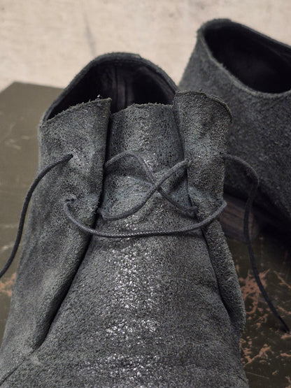m.a+ 'S1P1 BI.R 1.0' Reverse Bison Leather Double Fold Derbies