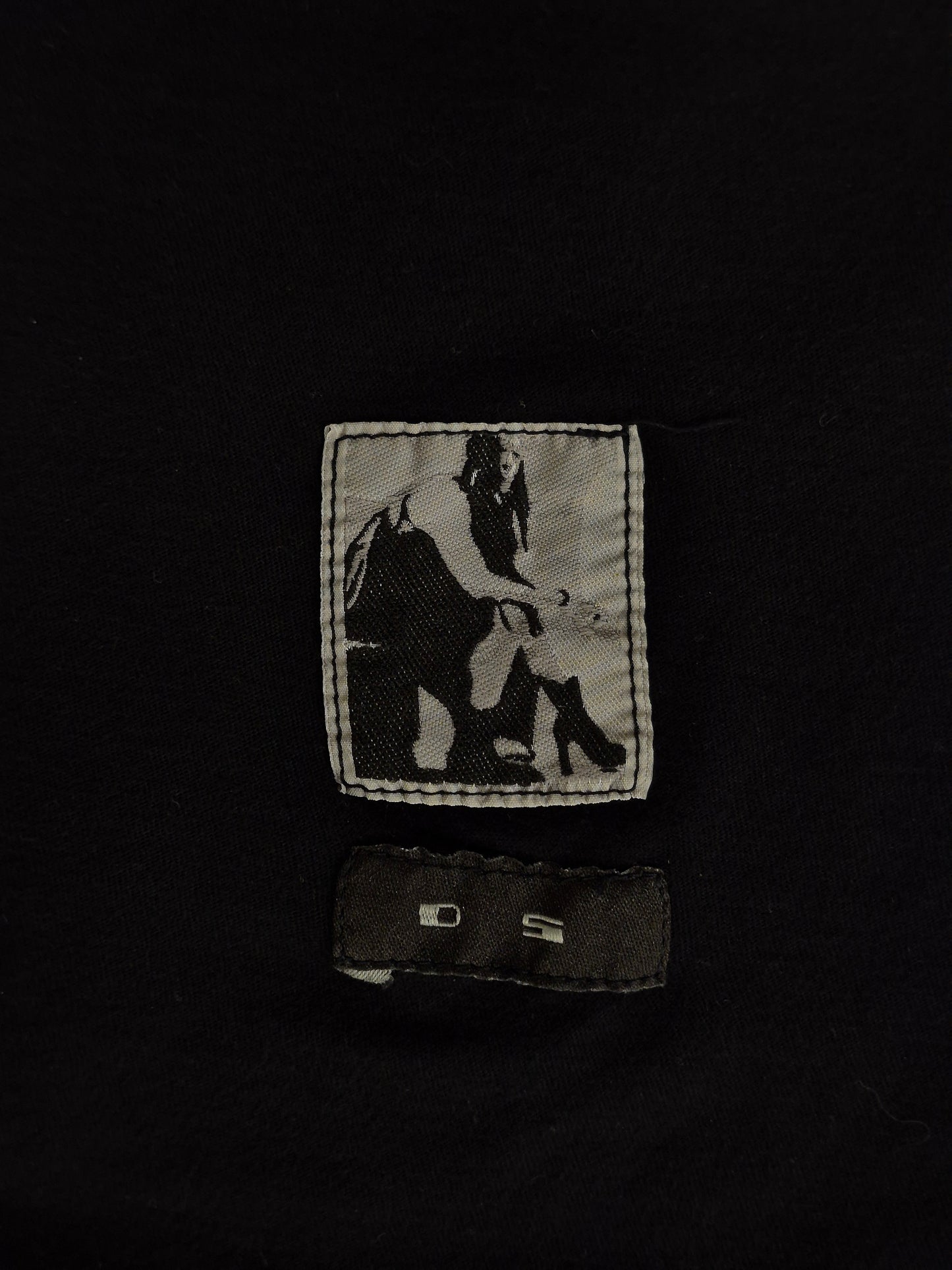 Rick Owens DRKSHDW Early 00s Black Longline Level T-Shirt
