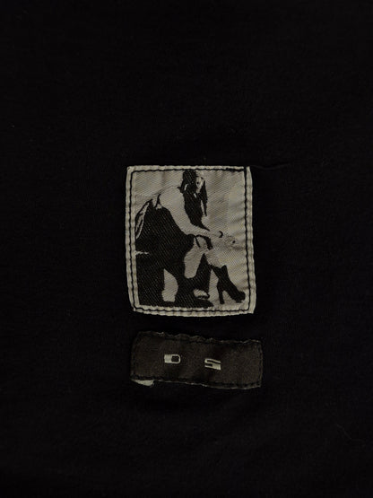 Rick Owens DRKSHDW Early 00s Black Longline Level T-Shirt