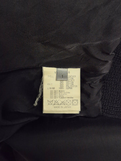 The Viridi-Anne 00s Hybrid Multi-Panel Cattle Leather Bomber Jacket