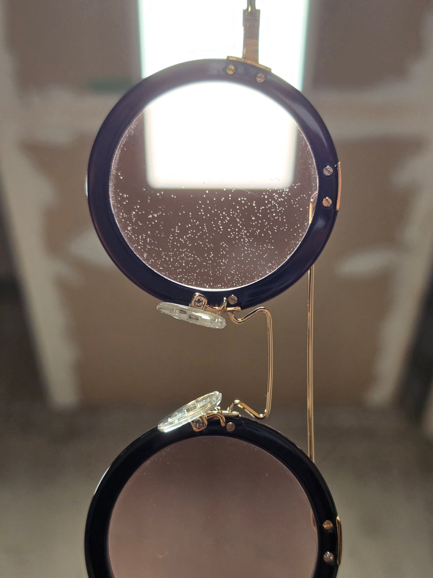Yohji Yamamoto 'YY5006' CAT3 Gold Toned Black Acetate Rose Tinted Sunglasses