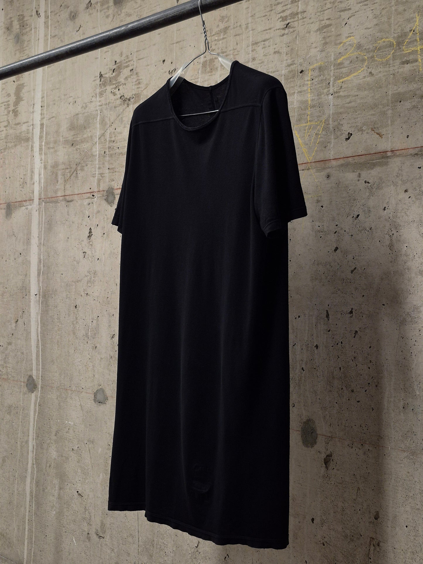 Rick Owens DRKSHDW Early 00s Black Longline Level T-Shirt