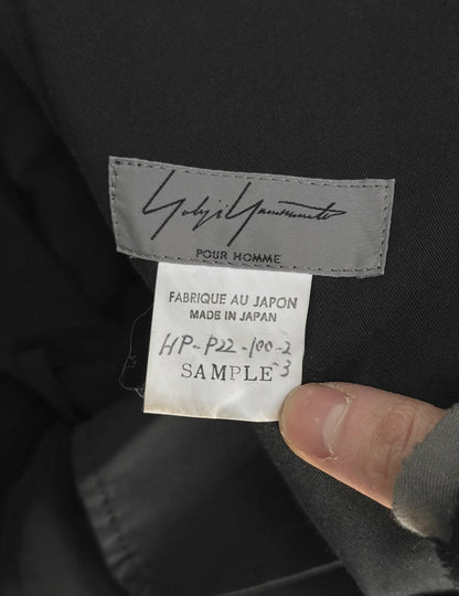 Yohji Yamamoto label on a garment with 'Made in Japan' text