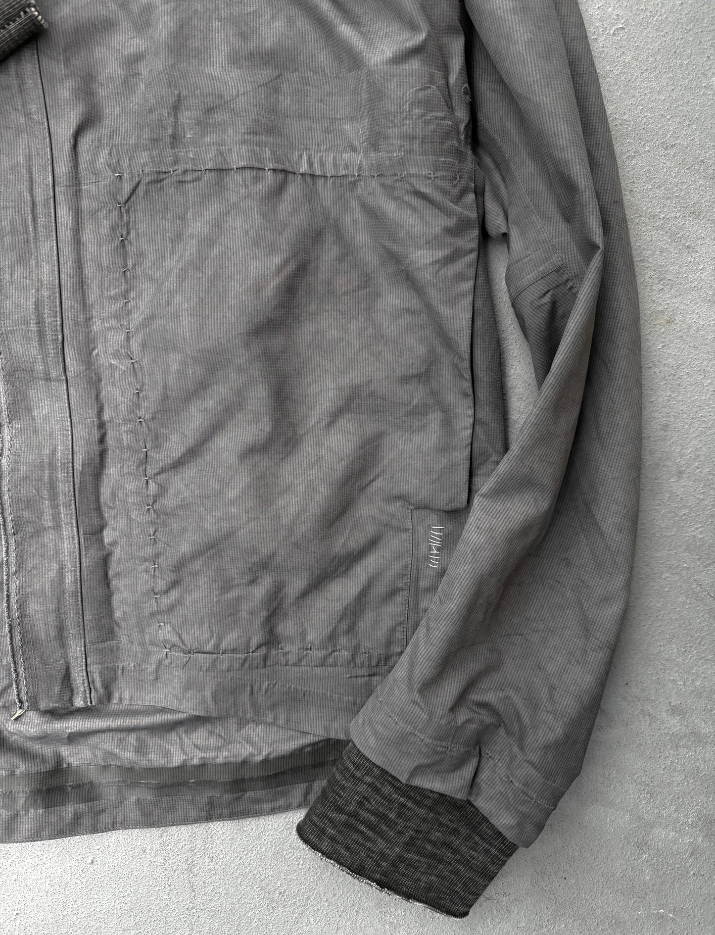 Gray jacket on a light gray background