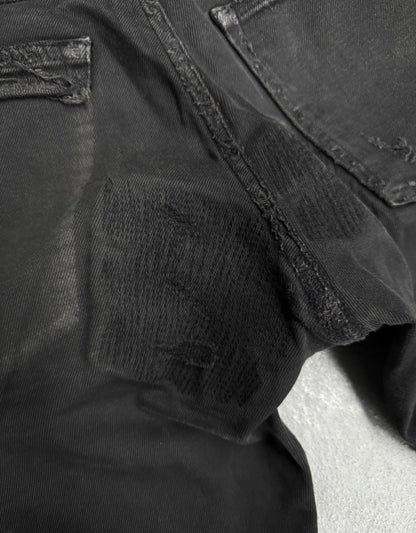 UNDERCOVER SS16 “The Greatest: AW04-05 but beautiful” Blue Yarn 68 Distressed Black Skinny Denim