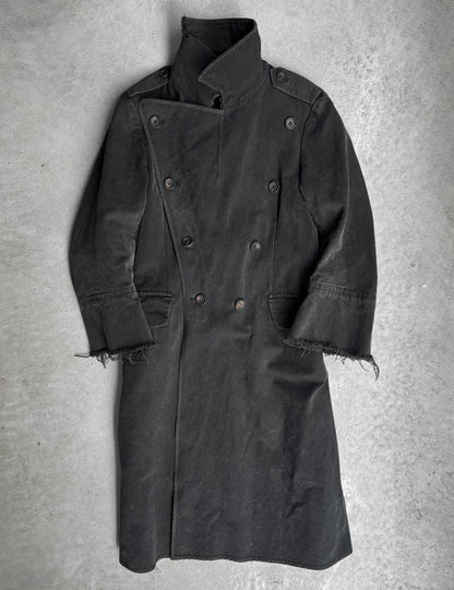 Y's By Yohji Yamamoto SS03 Fencing Canvas Double Breasted Gothic Coat