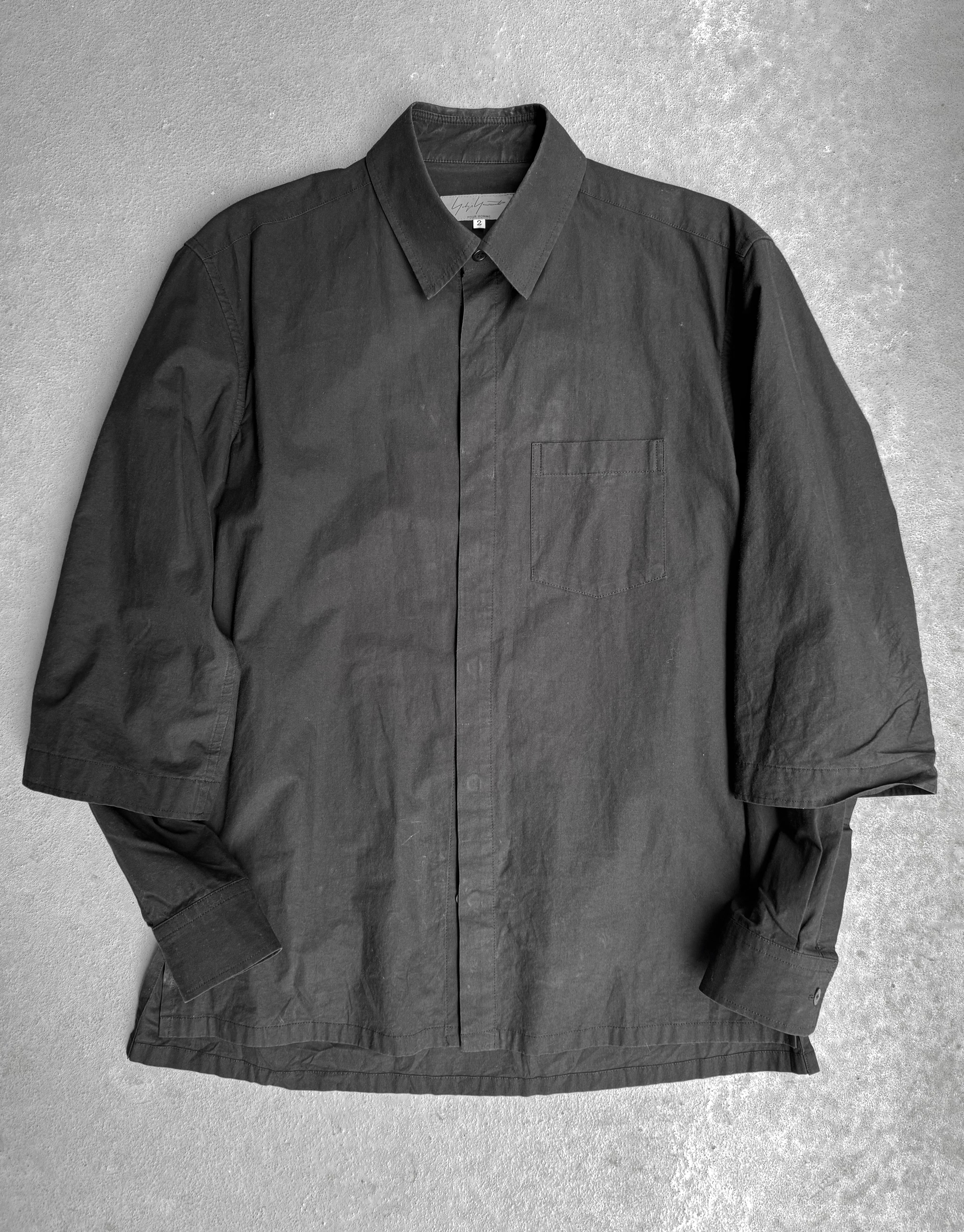 Yohji Yamamoto Pour Homme AW16 Double Layered Moleskin Shirt – DRIEW