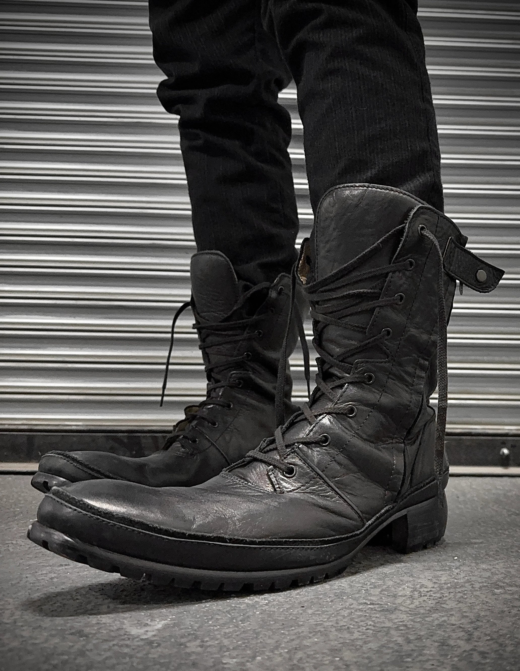 Yohji HIROMUTAKAHARA unborn calf engineerboots Yamamoto POUR HOMME 