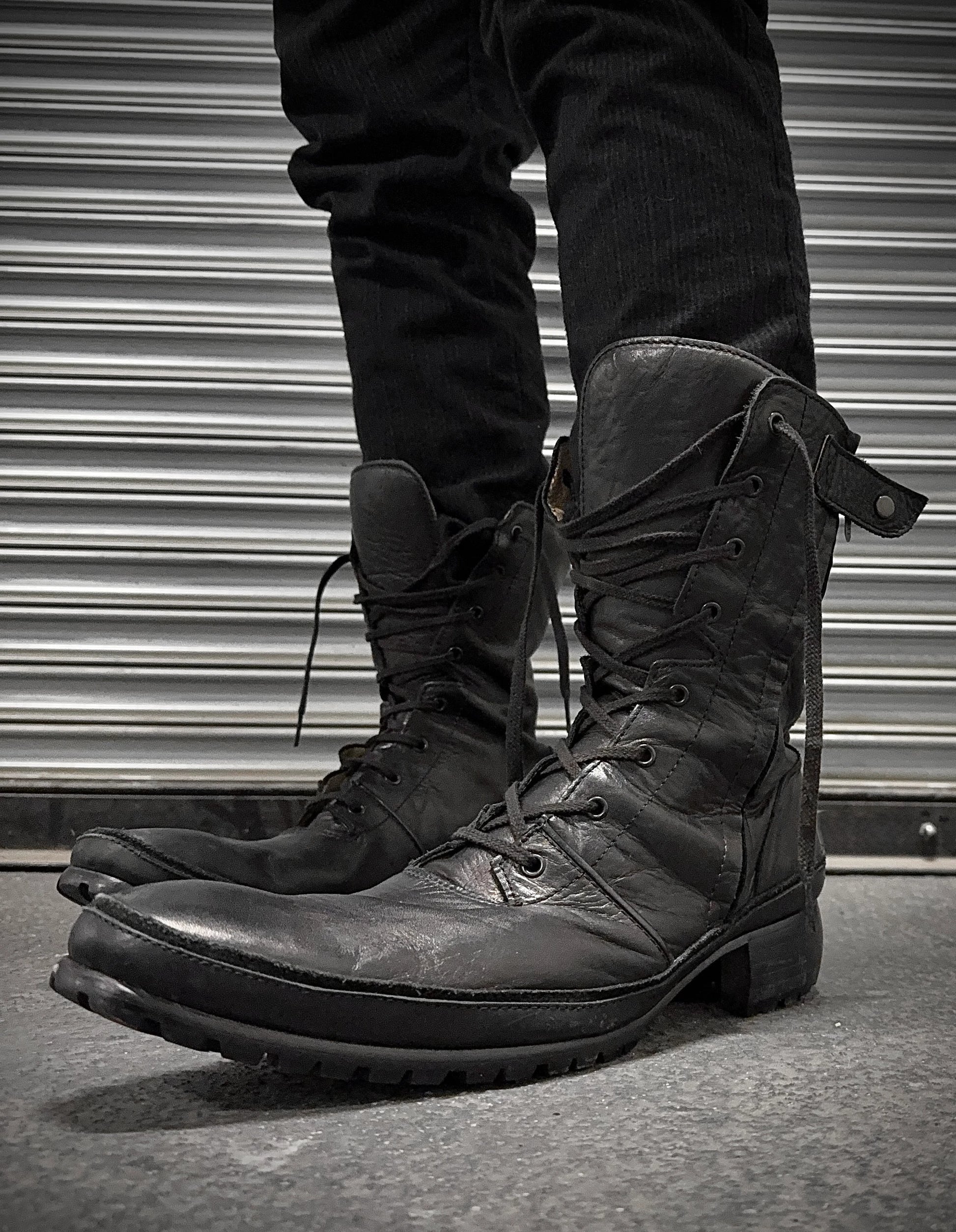 Yohji Yamamoto x Takahara AW07 Leather Combat Boots – DRIEW Yohji Yamamoto x Takahara AW07 Leather Combat Boots – DRIEW